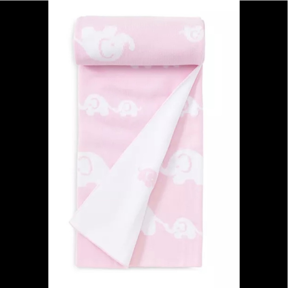 Kissy Kissy Baby Girl Pink Elephant Blanket